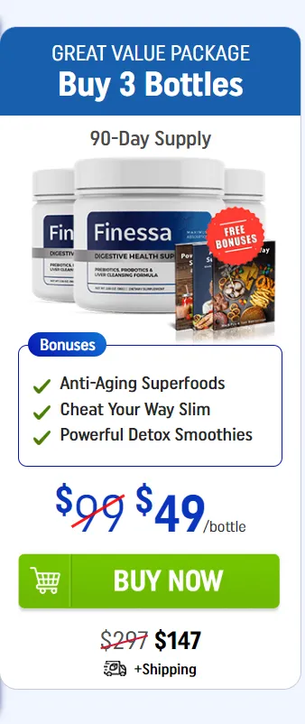 Finessa supplement pricing packages one three and six bottle options