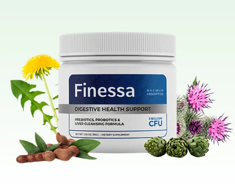 Finessa digestive support supplement bottle for gut health and natural digestion balance