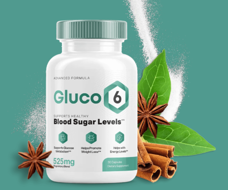 Gluco6 blood sugar support supplement bottle