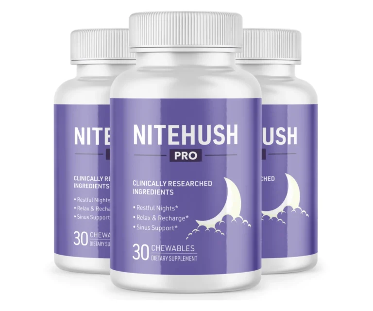 NiteHush Pro chewable sleep and respiratory support supplement bottle